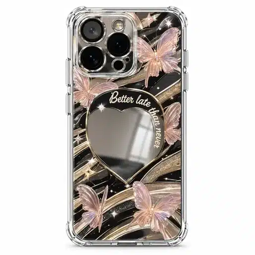 Stylish Butterfly Mirror Back smartphone case
