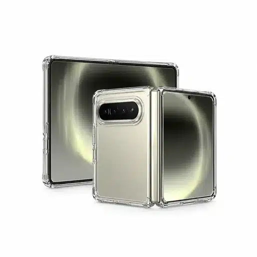 Foldable Smartphone Clear Protective Case With Hinge And Camera Protection