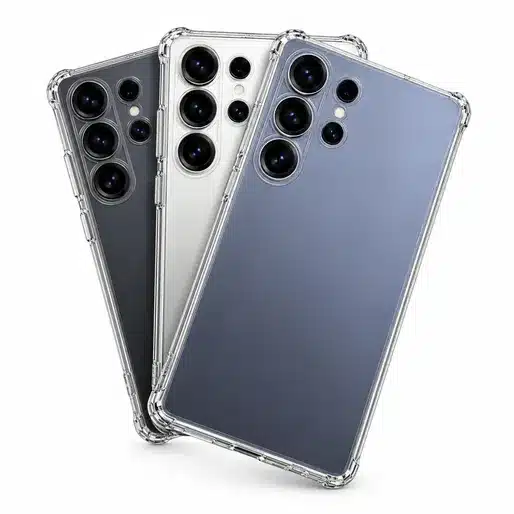 Matte Finish Smartphone Clear Protective Case With Camera Protection Design