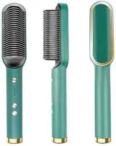 Hair Electric 3 in 1 Comb Brush Ceramic Fast Hair Straightener