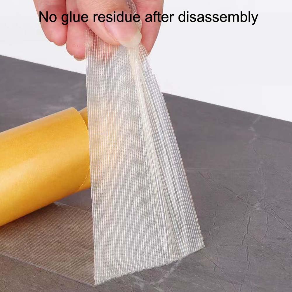 Double Sided Carpet Tape Heavy Duty,Transparent Cloth Mounting Tape,Residue Free,Rug Tape for Carpet