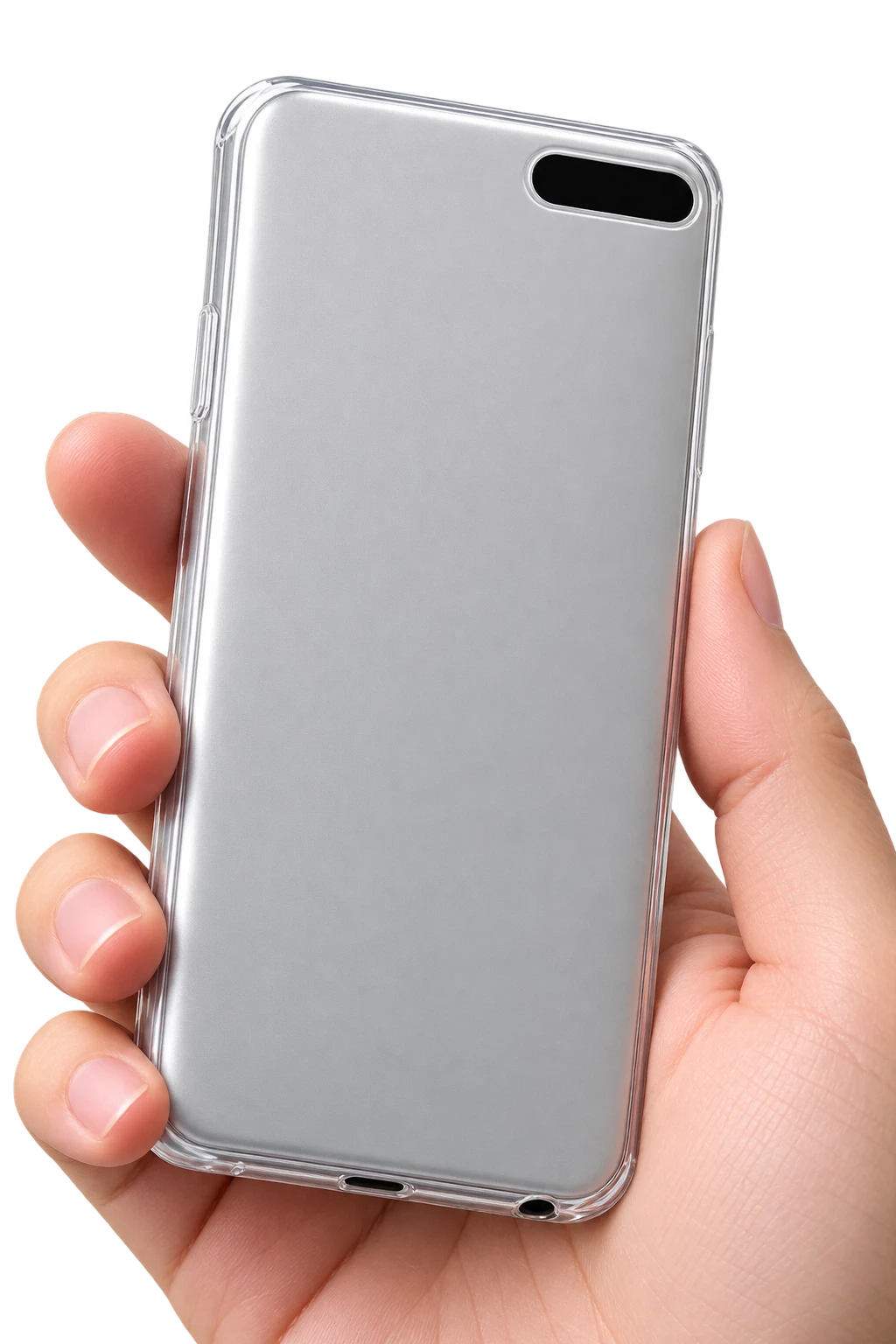 Compact White Music Player with Sleek Minimalist Design Case