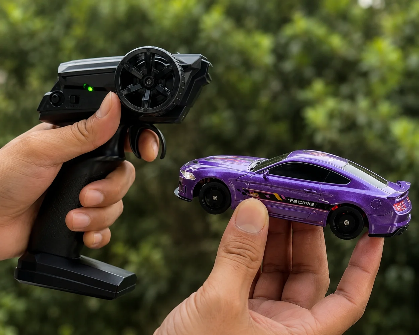 Rechargeable Electric Drift Racing Car with LED Lights